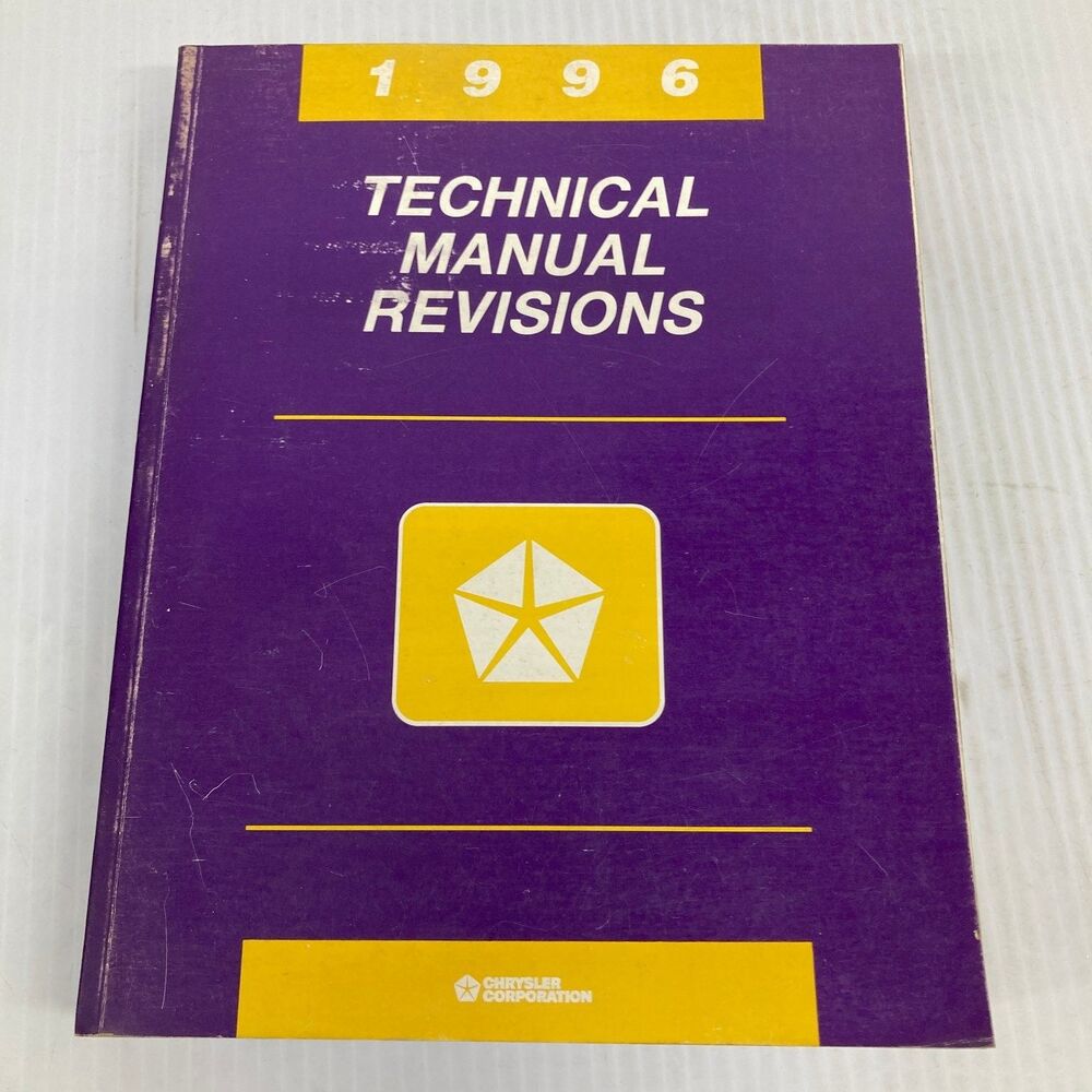 Chrysler Technical Manual Revisions 1996
